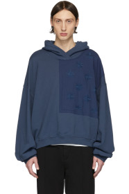 Haider Ackermann - Blue Perth Patch Hoodie