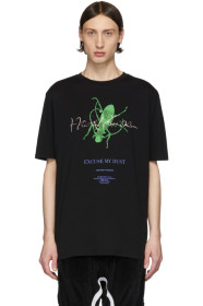 Haider Ackermann - Black & Green 'Excuse My Dust' T-Shirt