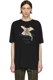 Haider Ackermann - Black & Orange 'Excuse My Dust' T-Shirt
