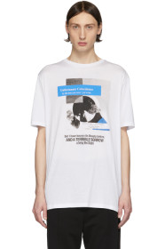 Haider Ackermann - White 'Unfortunate Coincidence' T-Shirt