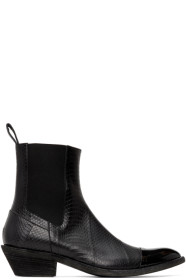 Haider Ackermann - Black Elasticated Cowboy Boots