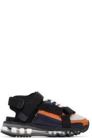 Miharayasuhiro - Orange & Black Half & Half Sandals