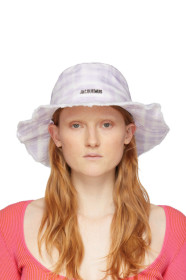 Jacquemus - Purple & White 'Le Bob Artichaut' Bucket Hat