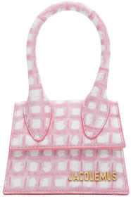Jacquemus - Pink Check 'Le Chiquito' Clutch