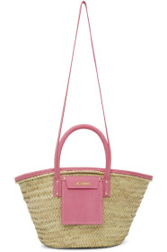 Jacquemus - Beige & Pink 'Le Panier Soleil' Tote