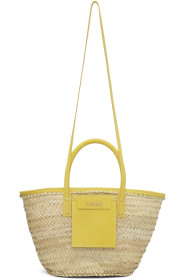 Jacquemus - Beige & Yellow 'Le Panier Soleil' Tote