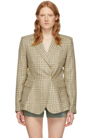 Jacquemus - Green Check 'La Vest Qui Vole' Blazer