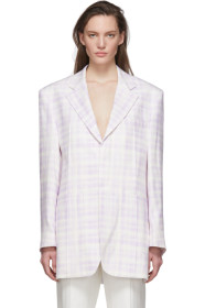 Jacquemus - Purple & White 'La Veste D'Homme' Blazer