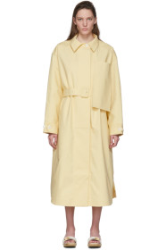 Jacquemus - Yellow 'Le Manteau Camiseto Long' Coat