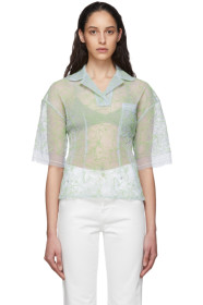 Jacquemus - Blue & Green 'Le Polo Lavandou' Polo