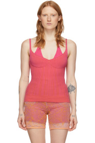 Jacquemus - Pink & Orange 'La Maille Valensole' Tank Top