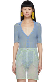 Jacquemus - Blue & Yellow 'Le Body Yauco' Bodysuit