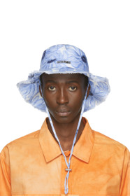 Jacquemus - 蓝色 Le Bob Artichaut 花卉渔夫帽