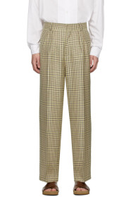 Jacquemus - 绿色 Le Pantalon De Costume 格纹长裤