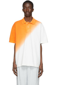 Jacquemus - 橙色 & 白色 Le Polo Soleil Polo 衫