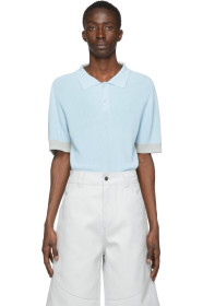 Jacquemus - 蓝色 & 灰色 Le Polo En Maille Polo 衫