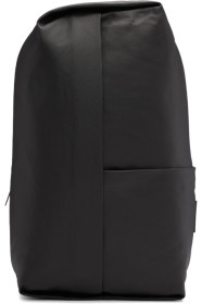 Côte & Ciel - Sac à dos en toile enduite noir Sormonne
