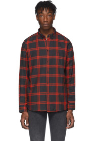 Levi's Made & Crafted - 黑色 & 红色格纹标准款衬衫