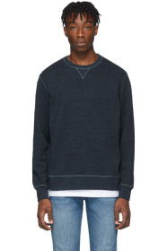 Levi's Made & Crafted - 蓝色 Heather 圆领套头衫