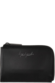 Yohji Yamamoto - Black Logo Zip Wallet