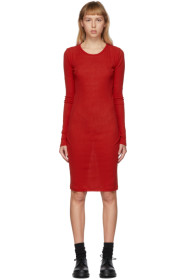 Yohji Yamamoto - Red Long Sleeve Dress