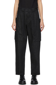 Yohji Yamamoto - Black Gore Big Pocket Jeans
