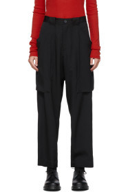 Yohji Yamamoto - Black Gore Big Pocket Trousers