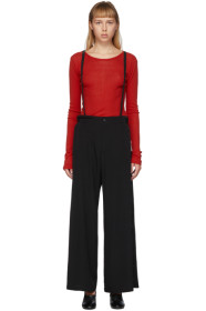Yohji Yamamoto - Black Suspender Trousers