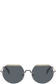 Yohji Yamamoto - Lunettes de soleil noires YY7015