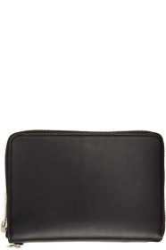 Yohji Yamamoto - Portefeuille à glissière noir