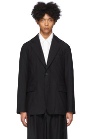 Yohji Yamamoto - Blouson en sergé noir