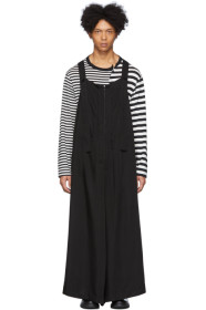 Yohji Yamamoto - Salopette en cupro noire