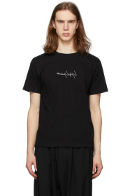 Yohji Yamamoto - 黑色 New Era 联名徽标 T 恤