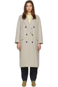 Isabel Marant Etoile - Off-White Wool Ojima Coat