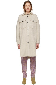 Isabel Marant Etoile - Off-White Wool Obira Coat