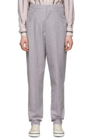Isabel Marant Etoile - Black & Pink Linen Loulia Trousers