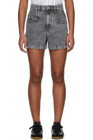 Isabel Marant Etoile - Short en denim gris Hiana