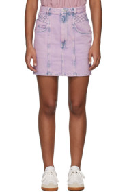 Isabel Marant Etoile - Jupe en denim rose Hondo