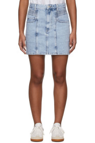 Isabel Marant Etoile - Mini-jupe en denim bleue Honda