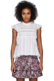 Isabel Marant Etoile - White Vivia Blouse