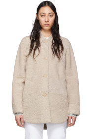 Isabel Marant - Reversible Off-White Shearling Sarvey Coat