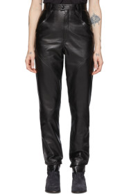 Isabel Marant - Black Leather Xenia Pants