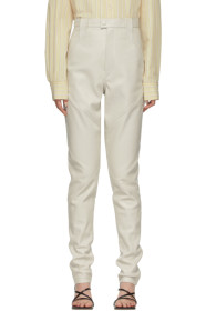 Isabel Marant - Off-White Leather Xenia Pants