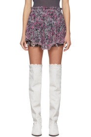 Isabel Marant - Black & Multicolor Ornela Shorts