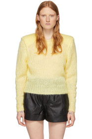 Isabel Marant - Yellow Mohair Idona Crewneck Sweater