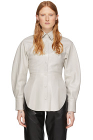 Isabel Marant - Off-White Leather Xiao Shirt