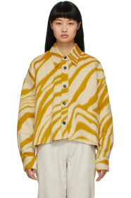 Isabel Marant - Yellow & White Hanao Shirt Jacket