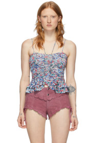 Isabel Marant - Blue & Multicolor Salsa Tank Top