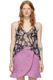 Isabel Marant - Black Silk Orka Tank Top