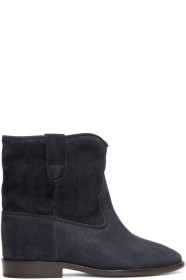 Isabel Marant - Black Embroidered Crisi Boots